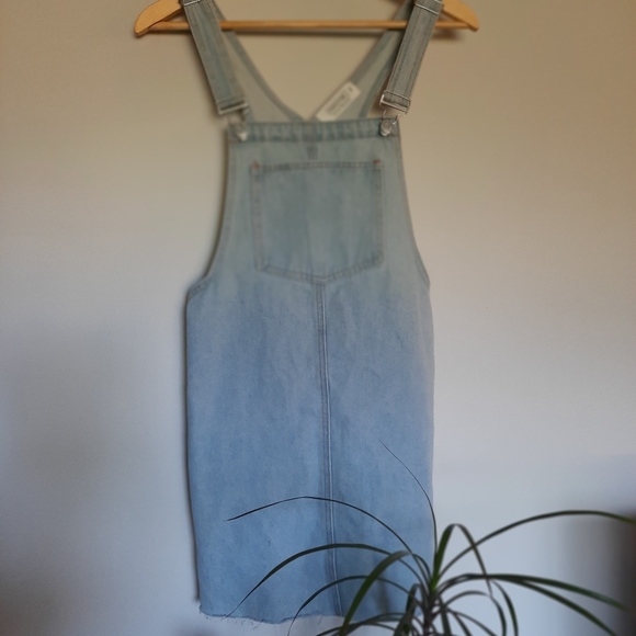 Jean overalls dress. Eighty Two Denim size small. - Picture 2 of 8